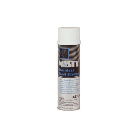 Amrep Misty Stainless Steel Cleaner, 15 oz. Aerosol Can, 12 Cans - 1001541 1001541